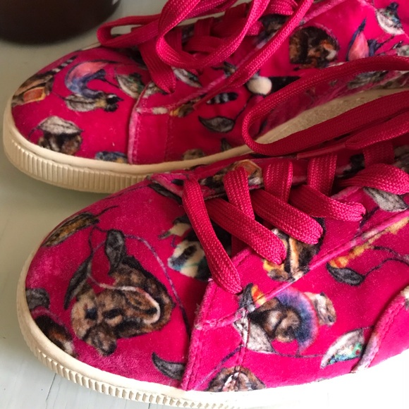 Puma House of Hackney pink velvet sneakers - Picture 2 of 8